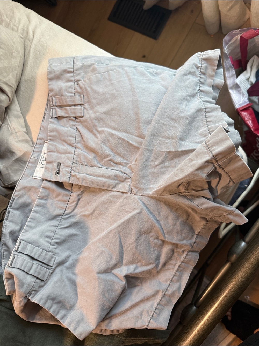 LOFT Light Blue Women's Casual Bermuda Shorts